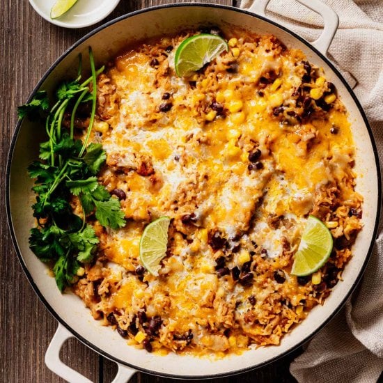 Cheesy Mexican Chicken and Rice