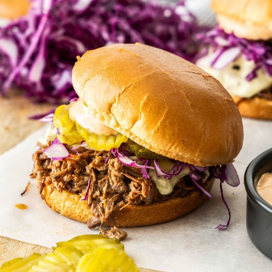 Pulled Beef Burgers