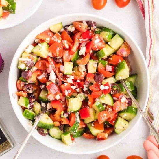 Classic Mediterranean Chopped Salad