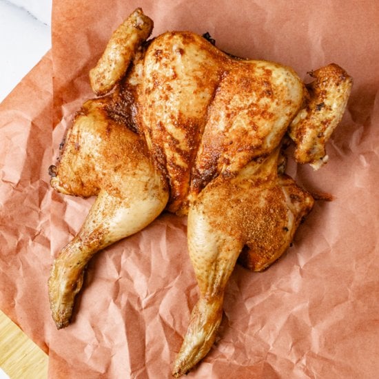Grilled Spatchcock Chicken