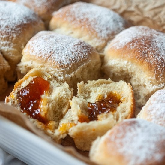 Vegan Jam Filled Buns