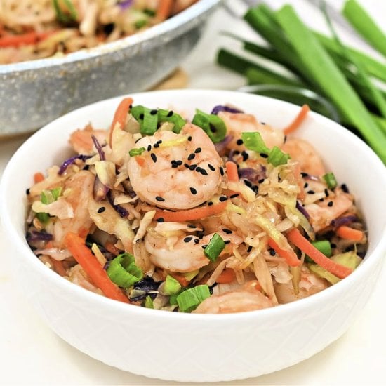 Keto Shrimp Egg Roll In A Bowl