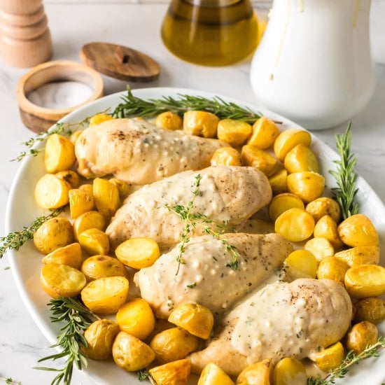 Lemon Herb Chicken with Potatoes