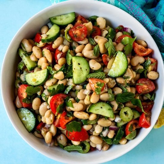 Mediterranean White Bean Salad