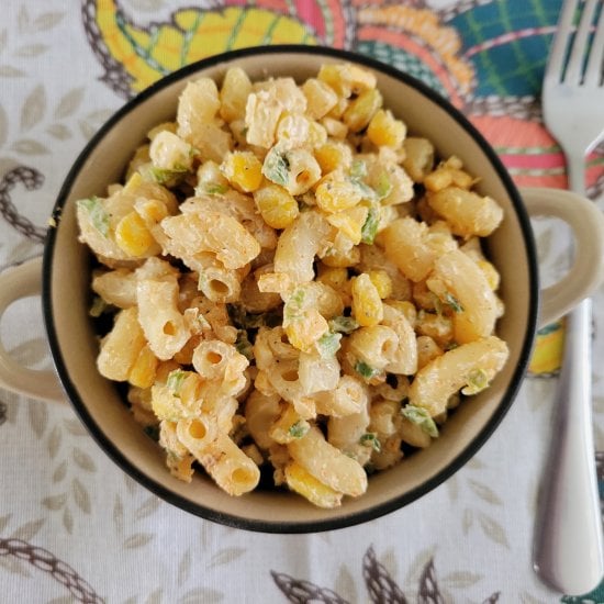 Pasta Salad with Corn and Jalapeño