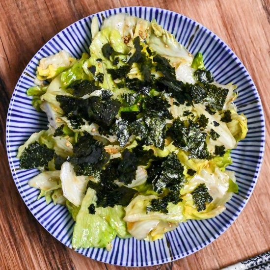 Japanese Yamitsuki Lettuce Salad