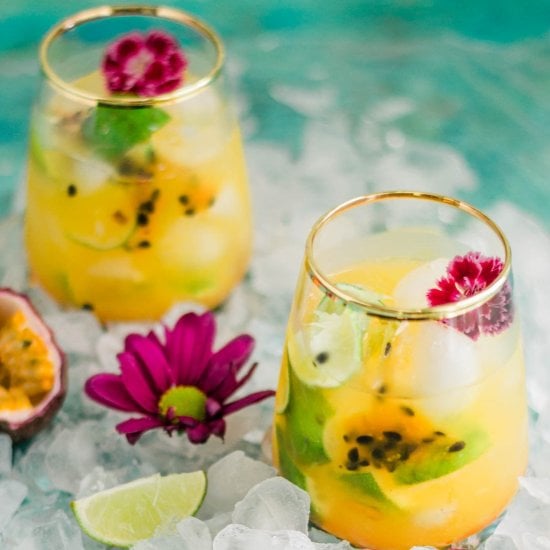 Passion Fruit Caipirinha Cocktail