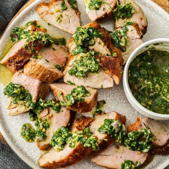 Chimichurri Pork Tenderloin