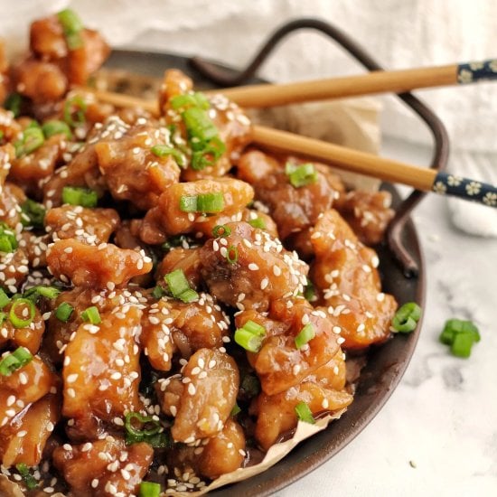 Crispy Honey Garlic Chicken