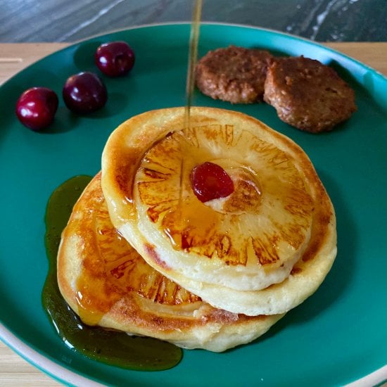 Pineapple Upside Down Pancakes