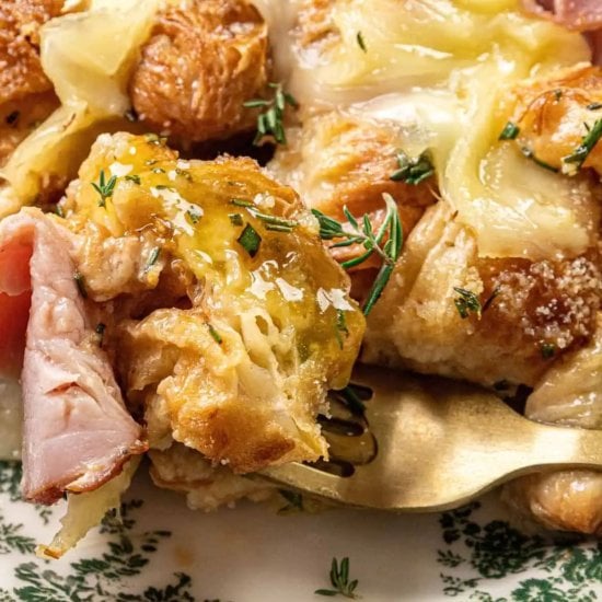 Croissant Breakfast Casserole