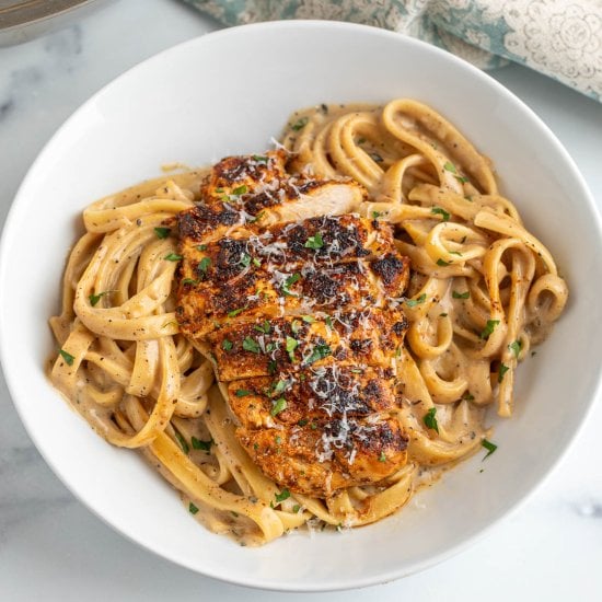 Blackened Chicken Alfredo