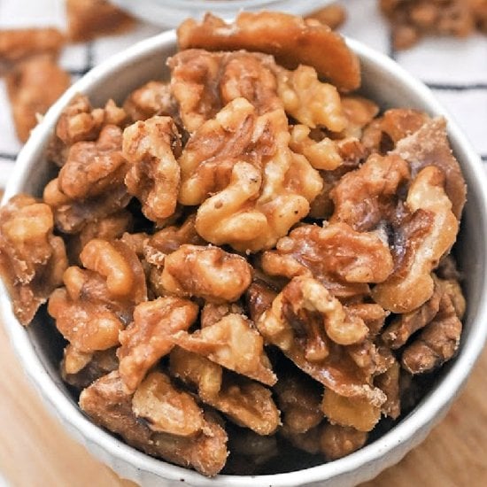 Keto Brown Sugar Candied Walnuts