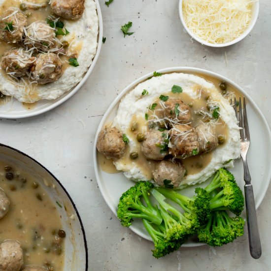 Chicken Piccata Meatballs