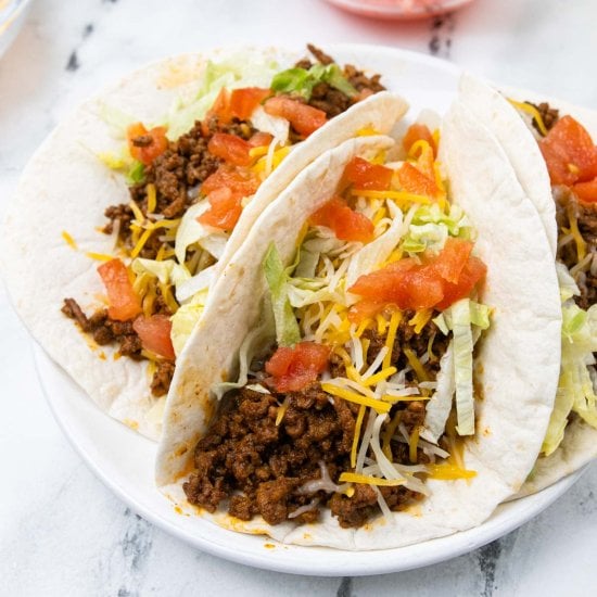 Ground Beef Soft Tacos