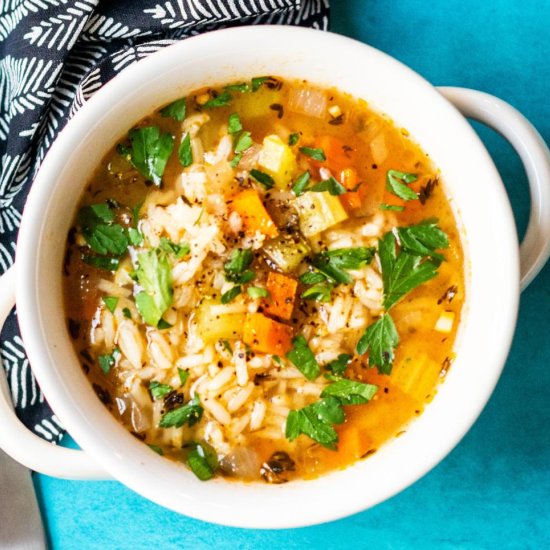 Vegetable Rice Soup