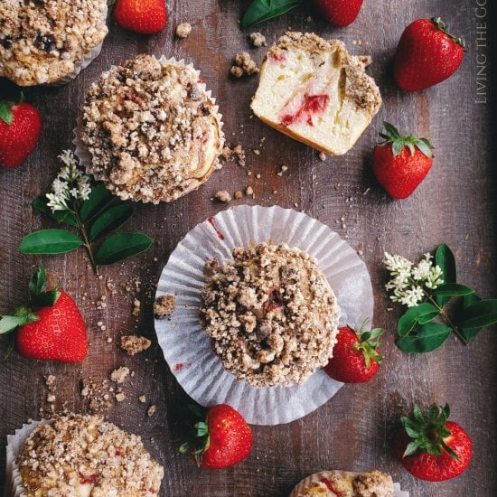 Strawberry Balsamic Muffins