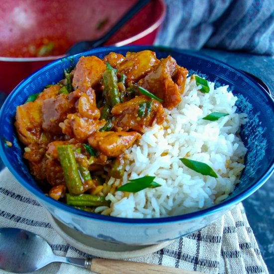 Easy String Bean Chicken Stir fry