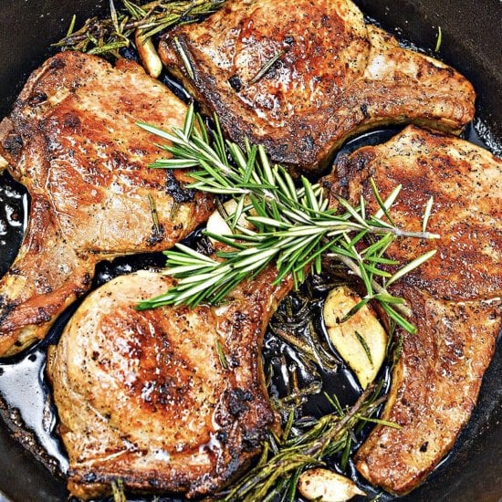 Garlic Rosemary Pork Chops