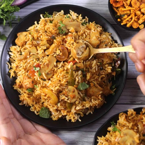Mushroom Biryani