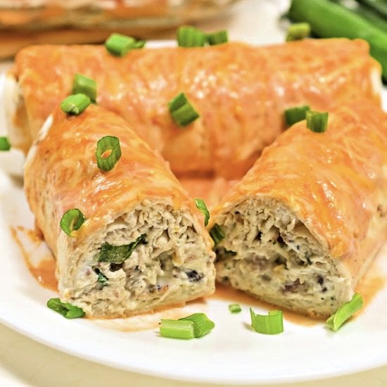 Keto Crack Chicken Enchiladas