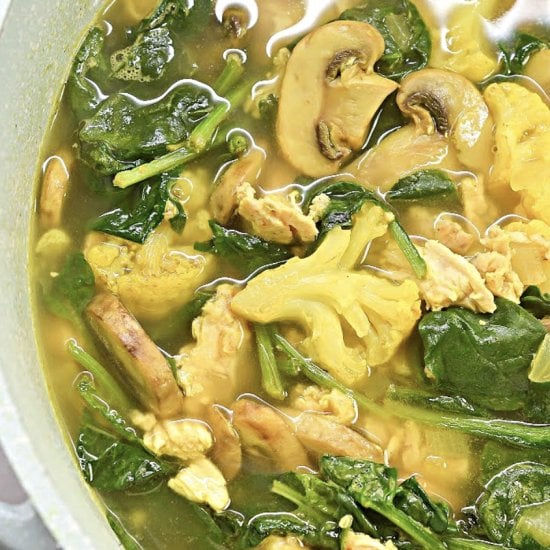 Keto Chicken Detox Soup