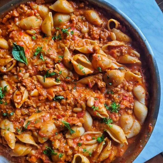 Sausage & White Bean Ragu