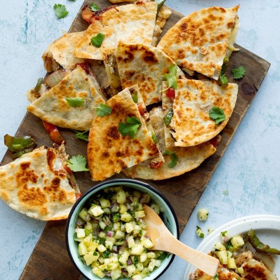 Jerk Chicken Quesadillas