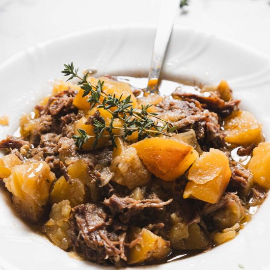 Maple-Dijon Instant Pot Pot Roast