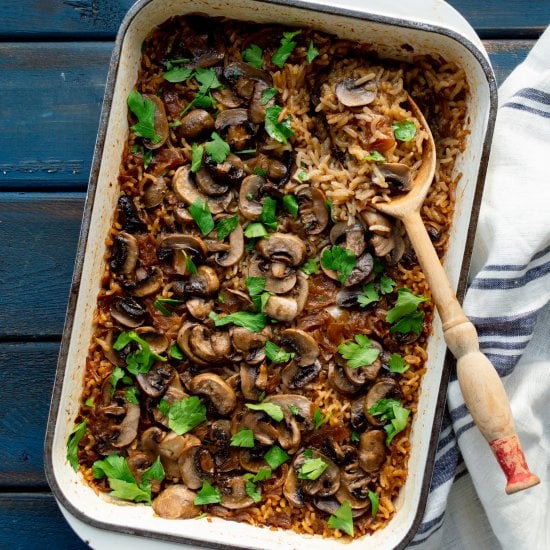 French Onion and Beef Consomme Rice