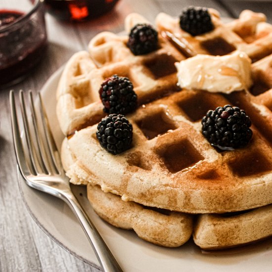 The Easiest Vegan Waffle Mix