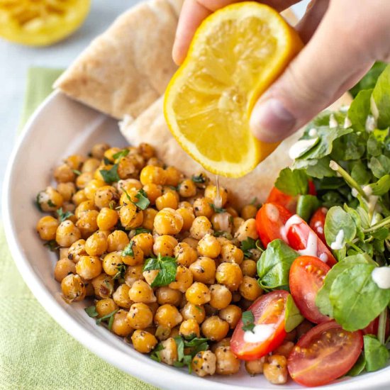 Lemon and Black Pepper Chickpeas