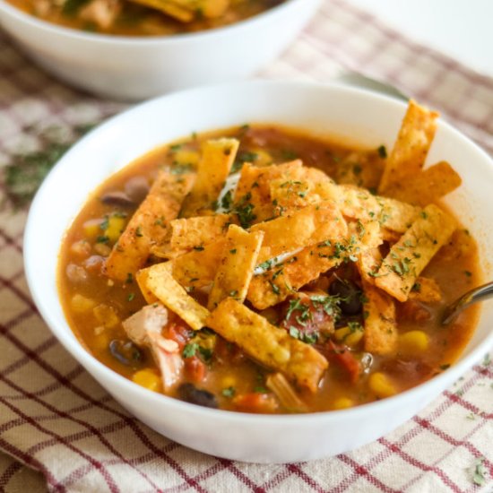 Pressure Cooker Enchilada Soup
