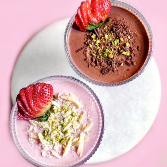 Healthy Chocolate Strawberry Mousse