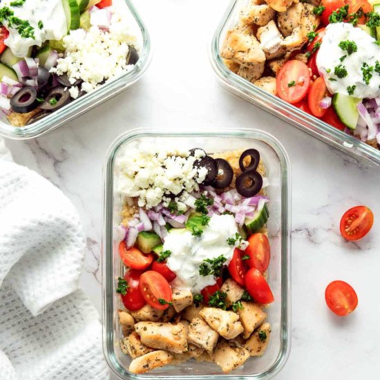MealPrep Mediterranean Chicken Bowl