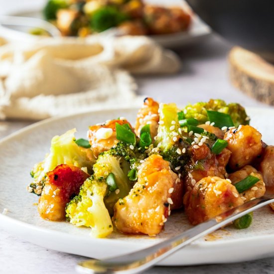 Honey Garlic Chicken Stir Fry