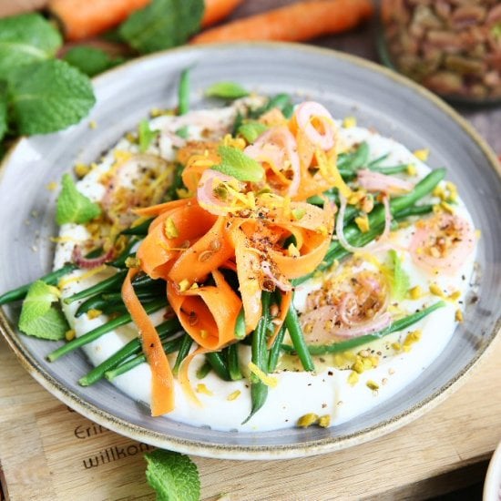 Princess Beans and Pickled Carrot Salad