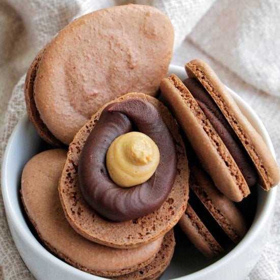 Reese’s Peanut Butter Egg Macarons