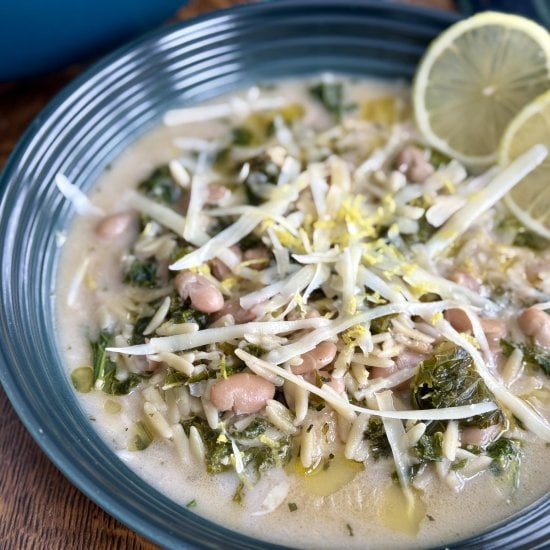 Creamy Lemon Pesto Orzo