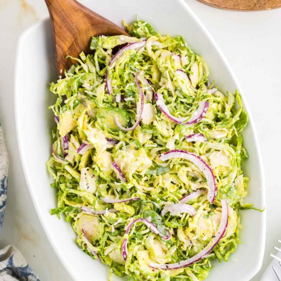 Shaved Brussels Sprouts Salad