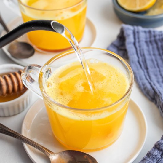 Frozen Lemon Ginger Wellness Drinks