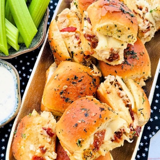 Chicken Bacon Ranch Sliders