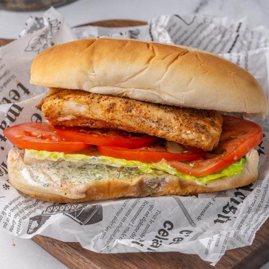 20-Minute Cajun Mahi-Mahi Sandwich