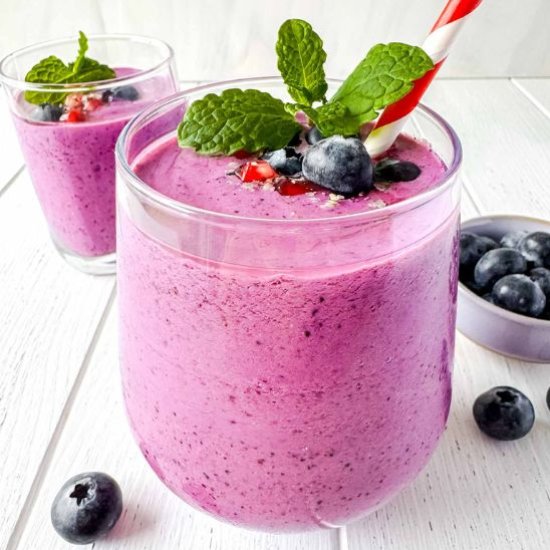 Cottage Cheese Fruit Smoothie