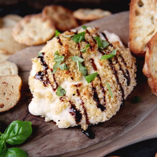 Crispy Baked Burrata Cheese