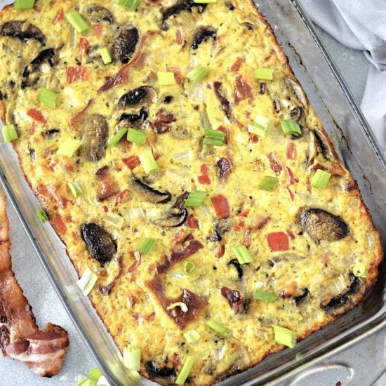 Low-Carb Cottage Cheese Egg Bake