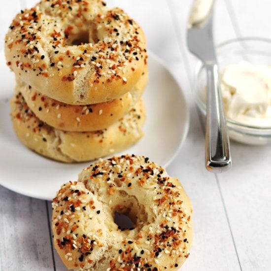 2 Ingredient Bagels (with Greek Yogurt)