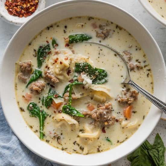 Sausage Tortellini Soup