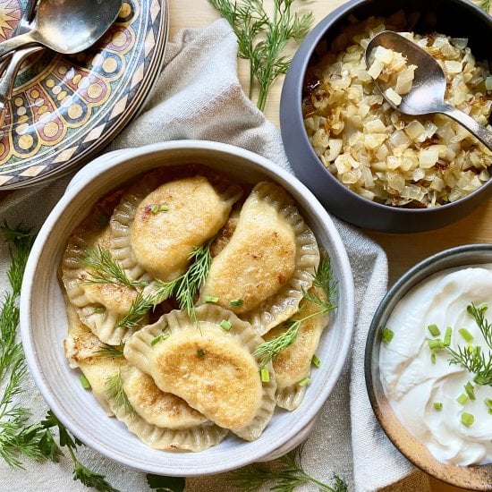 Homemade Potato & Cheese Pierogi