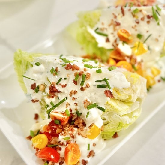 Classic Wedge Salad w Blue Cheese